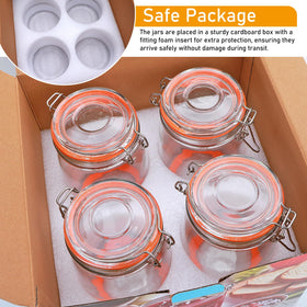 Encheng clear glass pantry storage emphasizes visibility and quick access.
