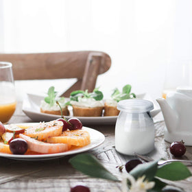 Encheng durable reusable glass jar for daily kitchen use.