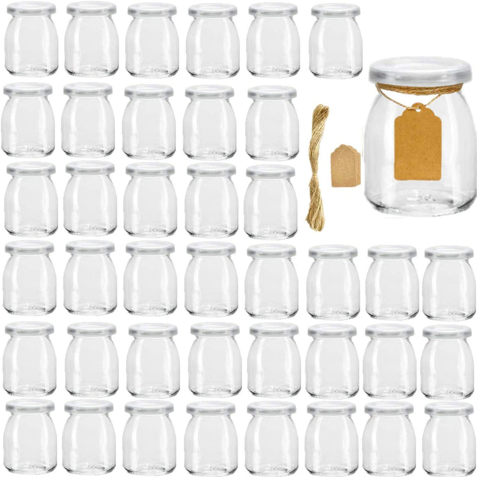 Encheng 7 oz glass yogurt jar with lid for fresh storage