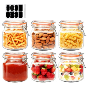 Encheng 25oz wide-mouth jar with lid for easy pantry organization.