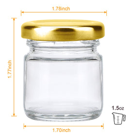 Encheng airtight mini glass jar closeup with threaded lid preserving freshness