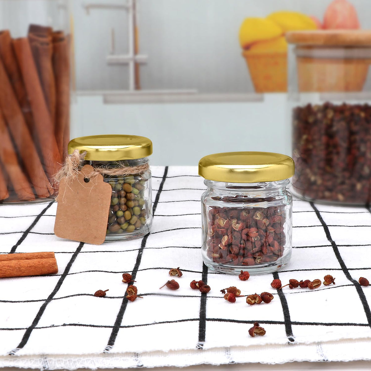 Encheng candle-making mini jar with warm glass finish