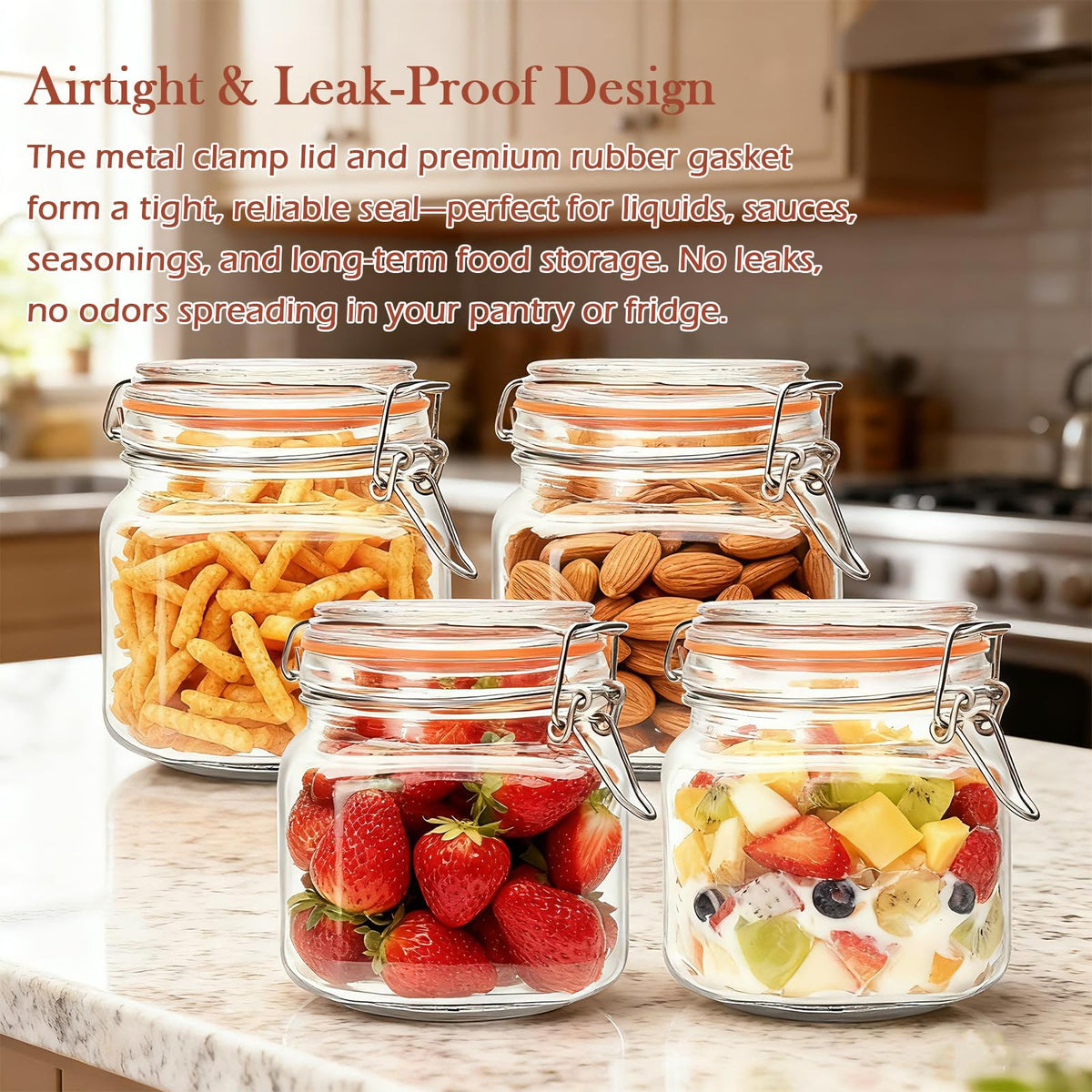 Encheng jars ideal for coffee, pasta, spices, and snacks.