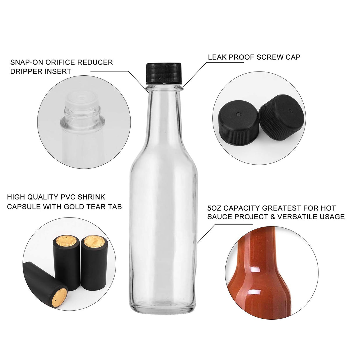 Encheng bottle with dripper insert providing precise pouring control.