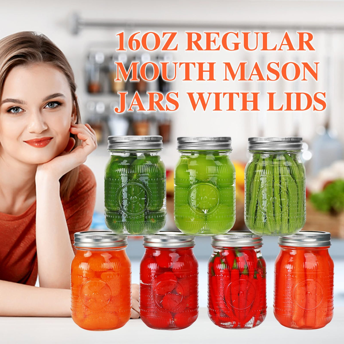 Encheng embossed design mason jar adds vintage charm and grip
