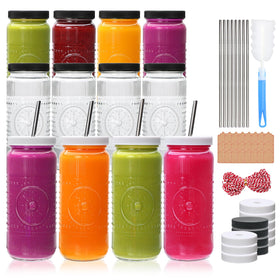 Encheng embossed 16oz juice bottle with textured design for elegant drinkware.