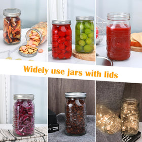 Encheng jars suitable for water bath and pressure canning with secure cap.