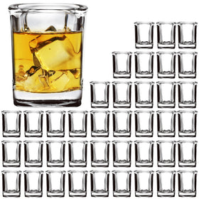 Encheng heavy-base shot glasses with 2.2 oz capacity for stable pours.