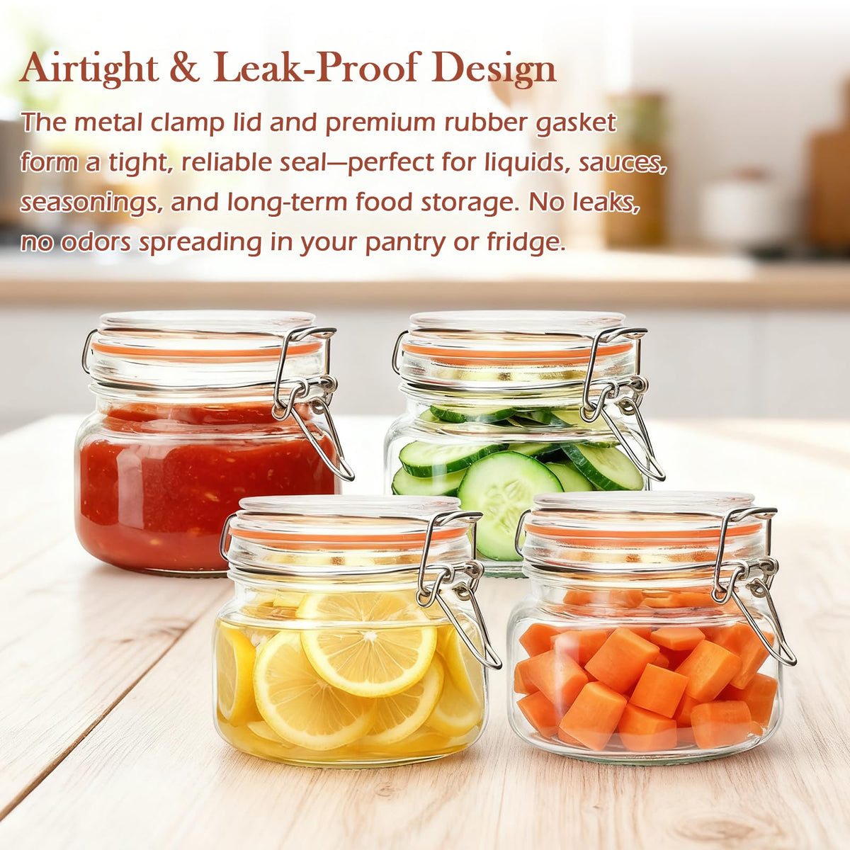 BPA-free Encheng glass is safe for spices, baby foods, and homemade treats.