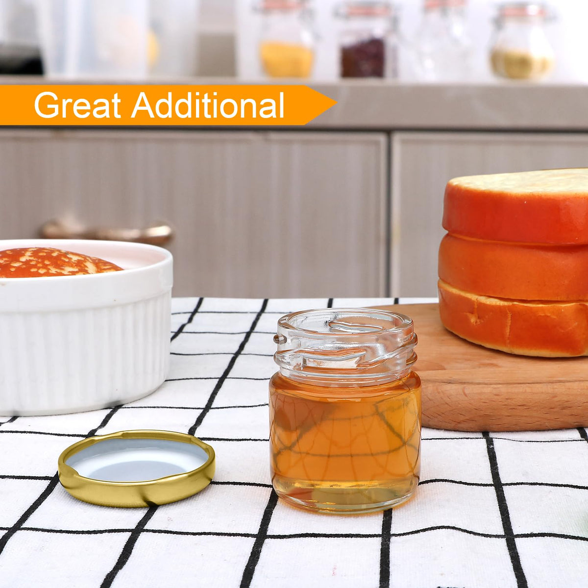 Encheng 1.5oz mini jar for spice storage and small contents