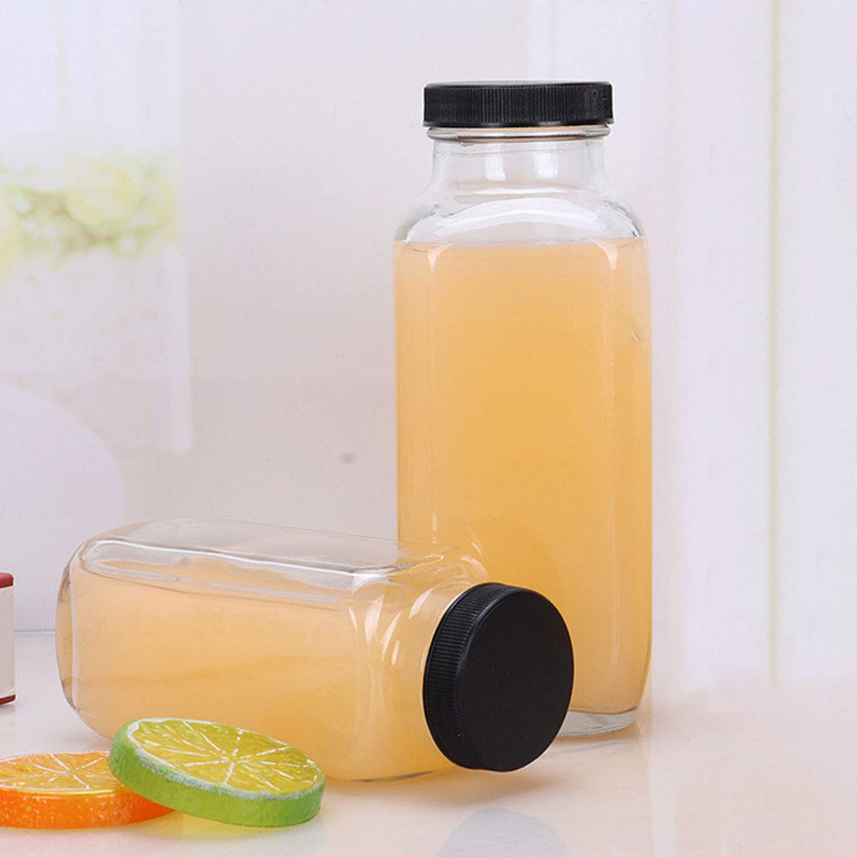 Encheng tea bottle 16oz glass keeps flavors fresh for daily infusions.