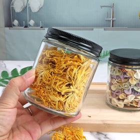 Encheng transparent jar enhances kitchen organization with modern design.