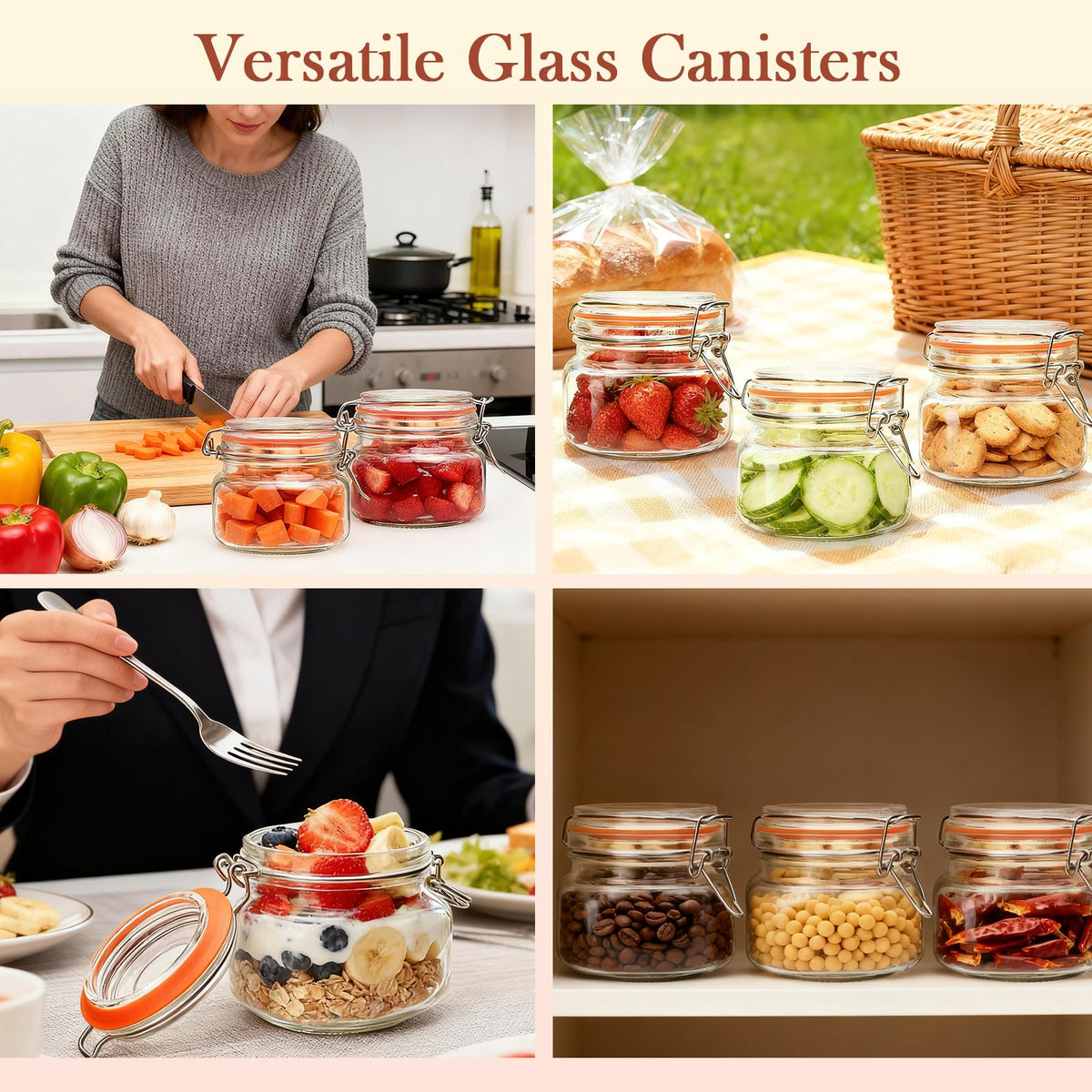 Vinegar-safe and dishwasher-friendly Encheng jars for simple cleanup.