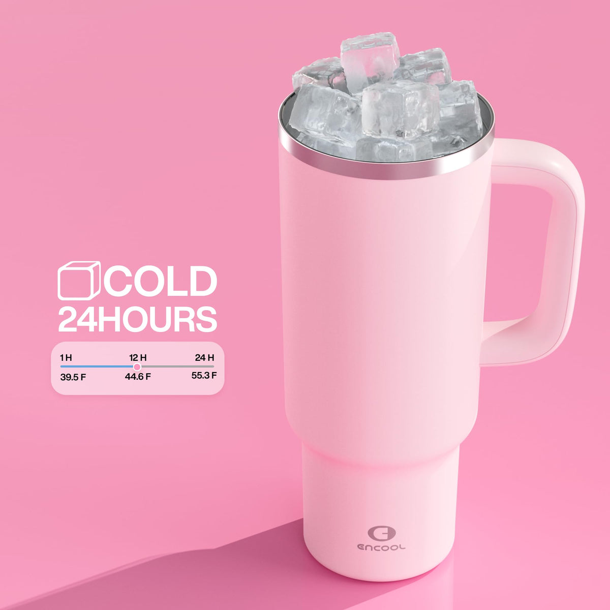 ENCOOL stainless steel tumbler available in vibrant color options