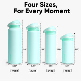 ENCOOL leakproof insulated bottle keeps beverages cold from commute to gym.