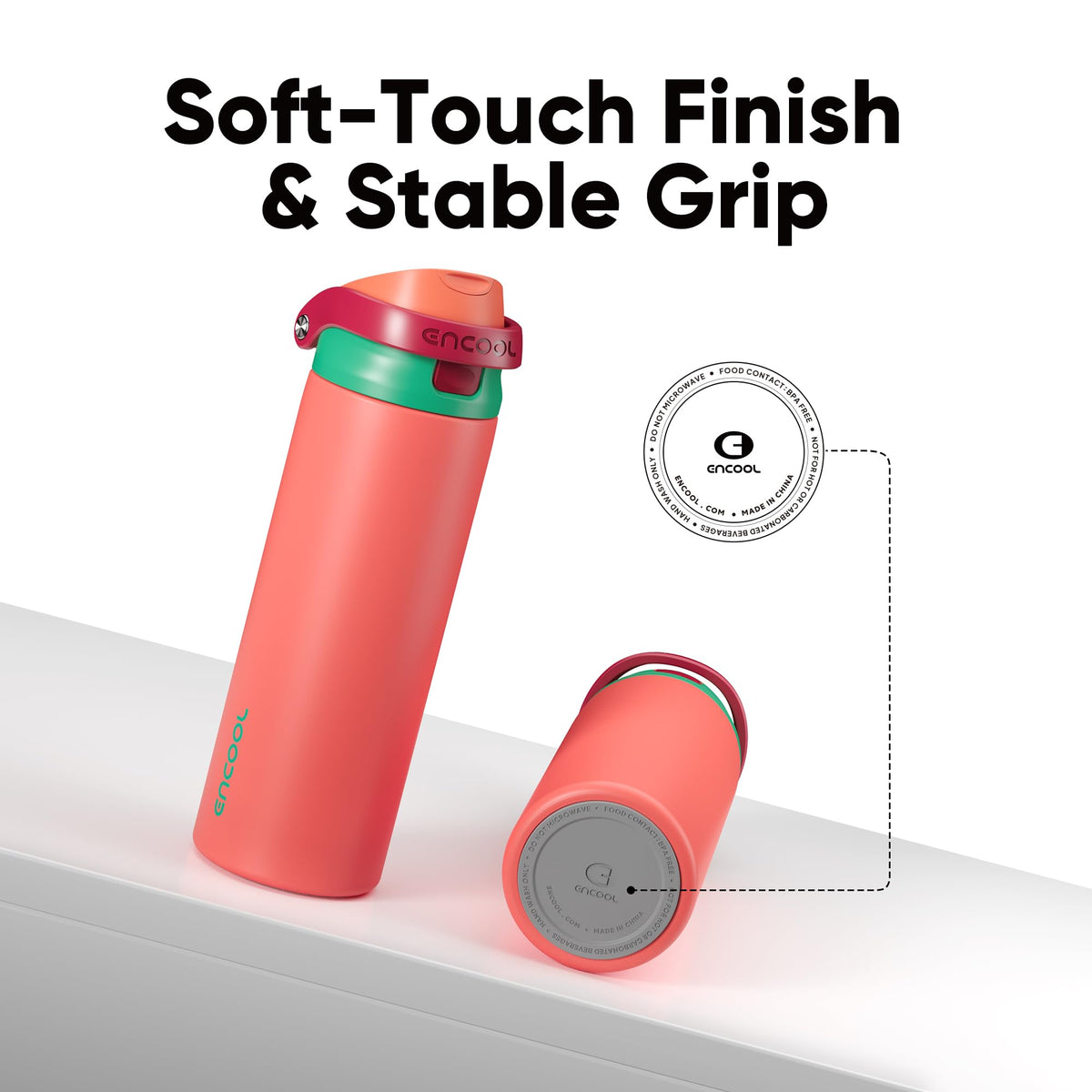 ENCOOL bag-safe design eases transport in bags and backpacks.