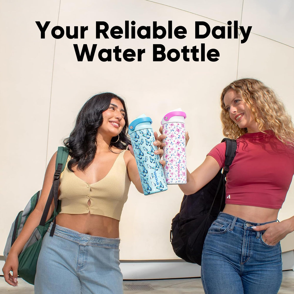 ENCOOL butterfly design adds aesthetic appeal to practical hydration