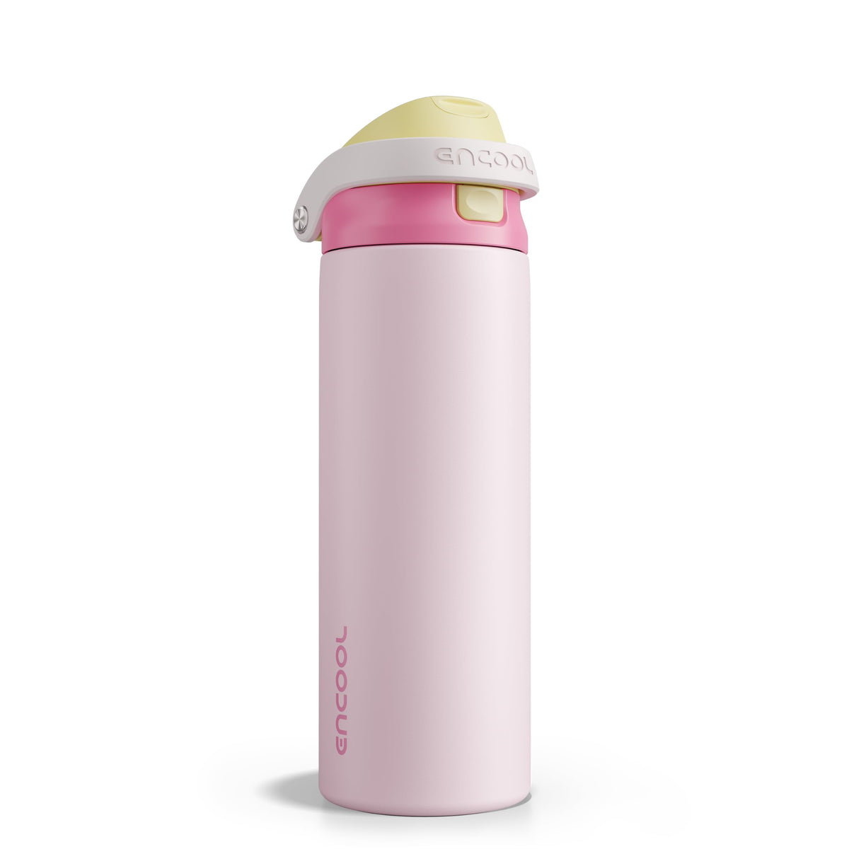 Encool leakproof lid bottle with straw for mess-free transport.