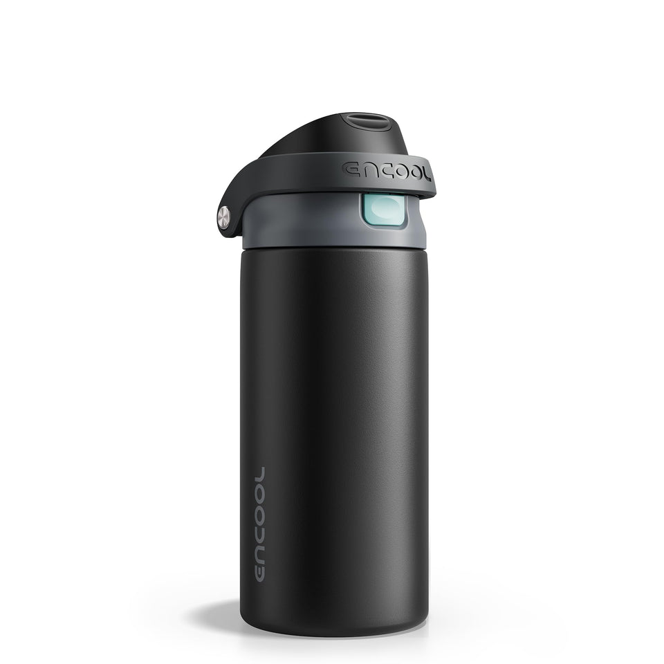 ENCOOL leakproof lid bottle showing secure seal for daily travel.