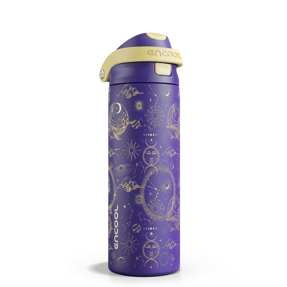 ENCOOL leakproof lid bottle shows a secure seal for spill-free daily commuting.