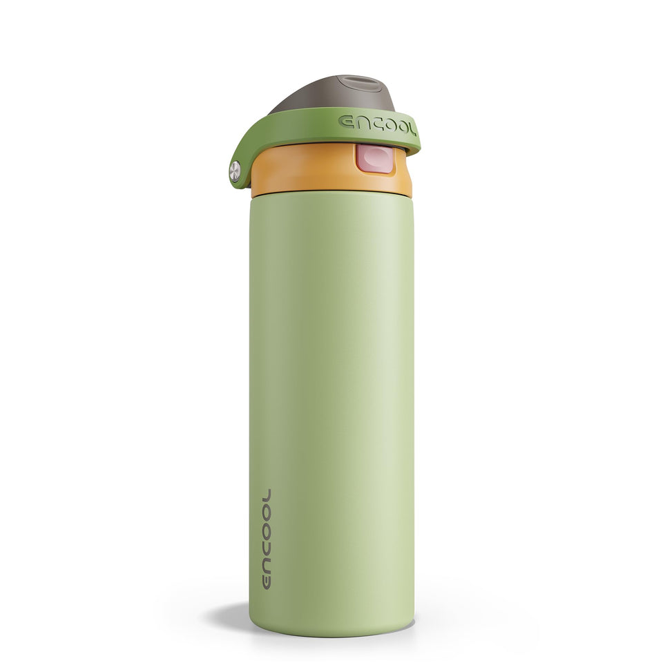 ENCOOL leakproof lid bottle shows a secure seal for mess-free daily carry.