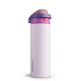ENCOOL leakproof lid insulated bottle purple cabbage keeps beverages secure during commute.