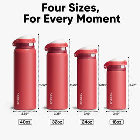 ENCOOL reusable water bottle supports daily hydration with minimal mess