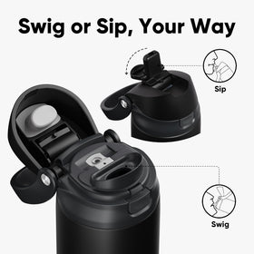 ENCOOL bottle ideal for commute and gym sessions with secure lid.