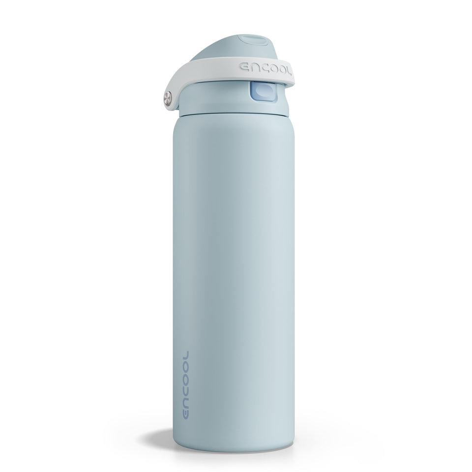 ENCOOL 32oz leakproof bottle lid close-up for reliable spill protection during travel
