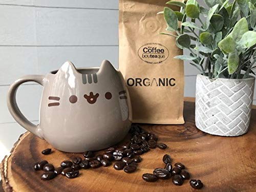 Enesco Pusheen multicolor mug in gift box ready for gifting.
