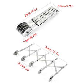 Adjustable ENINFUT pastry cutter roller demonstrates customizable cutting width.
