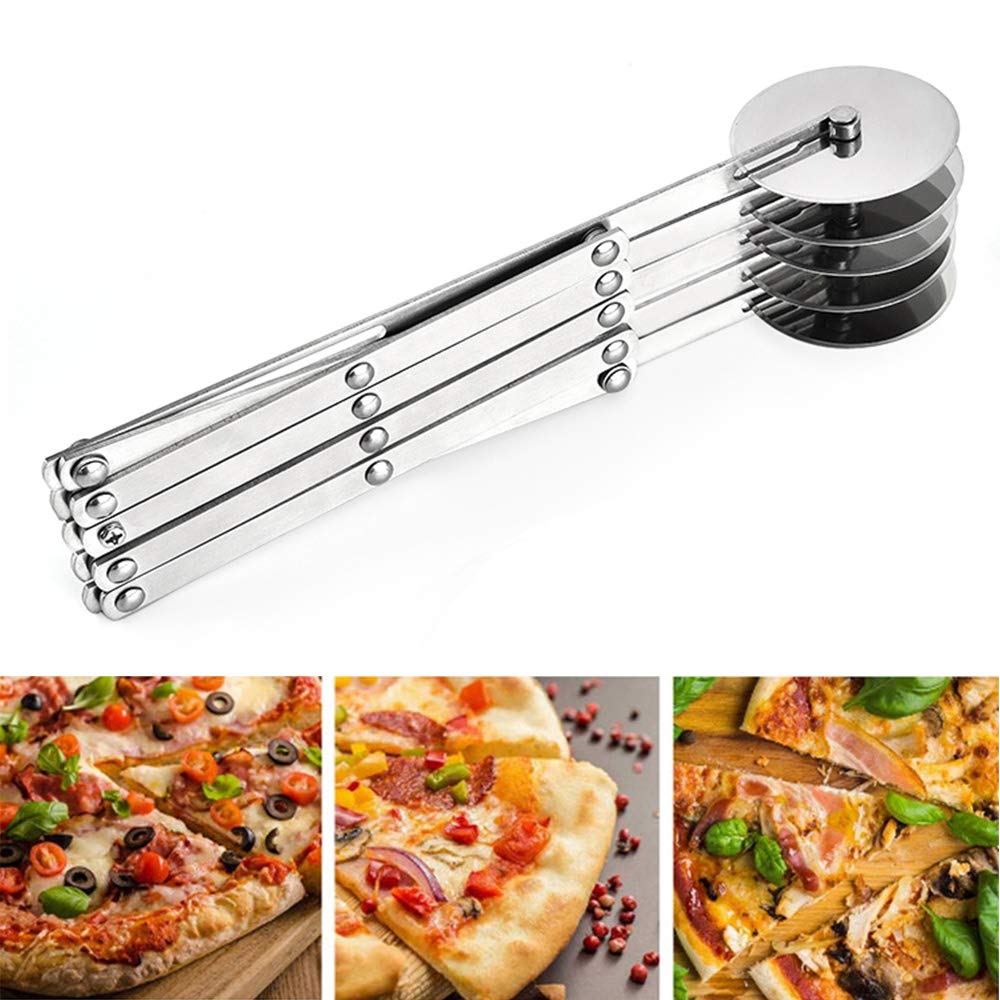 Closeup of ENINFUT stainless steel pastry cutter showing durable build.