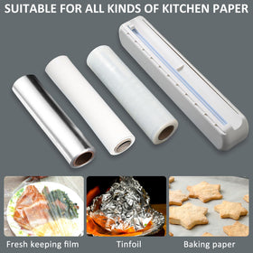 Enjoycoo wrap dispenser made of ABS material—durable, non-toxic, reusable, and odor-free.