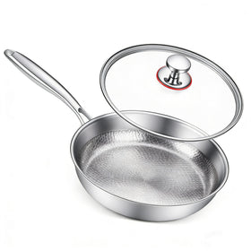 Enjoyicy titanium pan with hammered surface for easy food release