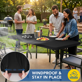 Enjoyidea easy-install removal four-way stretch for quick setup at gatherings.
