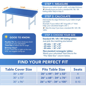 Enjoyidea picnic and camping tablecloth, water-repellent and windproof.