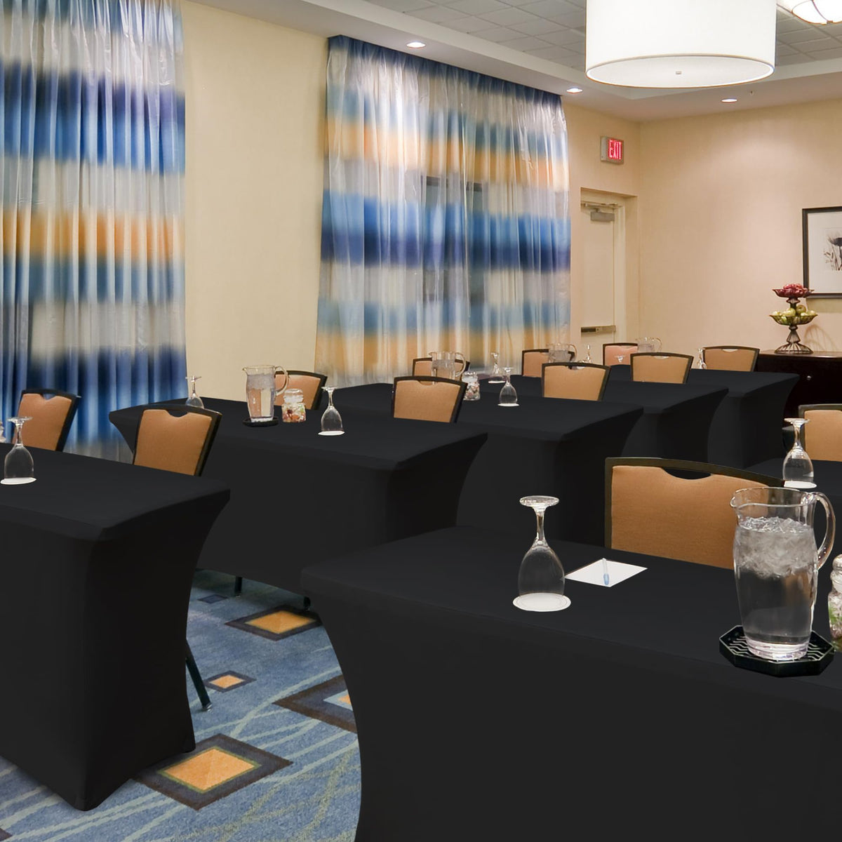Enjoyidea spandex table cloth six-piece pack for flexible setups.