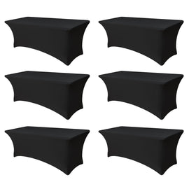 Enjoyidea spandex table cover 6ft fit enhances setup for six-foot tables.