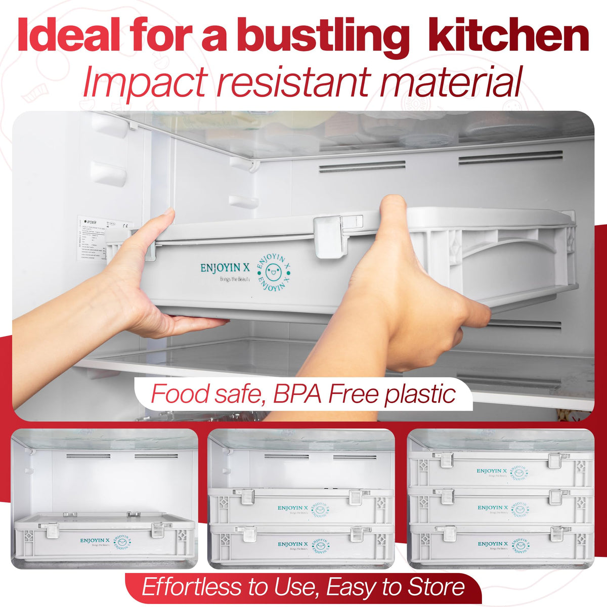 ENJOYINX ideal for pizza, bread, and sourdough proofing in home ovens