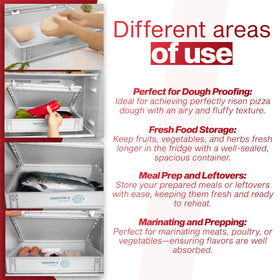 ENJOYINX airtight lid maintains stable rise in proofing box