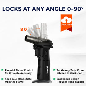 ENJOYVO butane torch piezo ignition for instant heat
