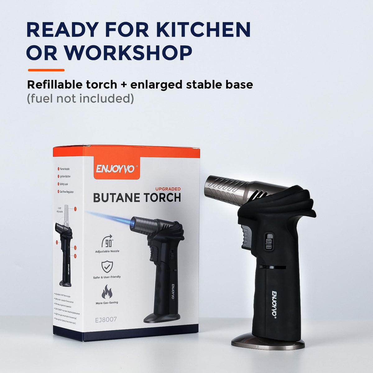 ENJOYVO butane torch used for jewelry work and kitchen tasks