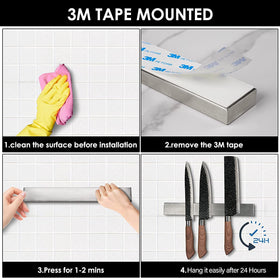 Enkrio large-capacity magnetic strip stores knives and tools