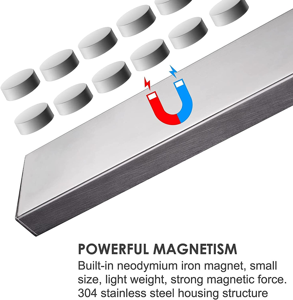 Enkrio upgraded stainless steel knife holder highlighting durability