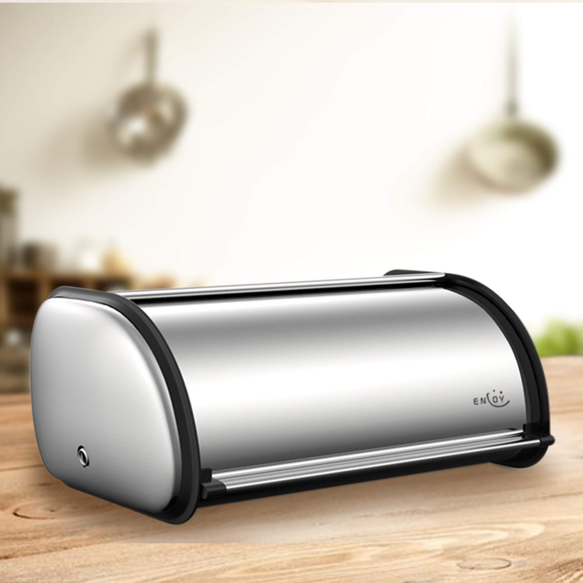 ENLOY retro design complements modern appliances and kitchen counters.