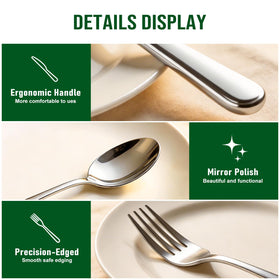 ENLOY dessert spoons adding charm to tea time and desserts.