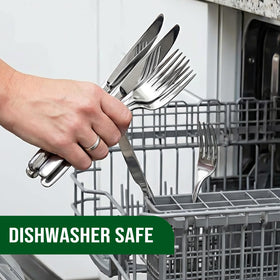 ENLOY dishwasher-safe flatware simplifies cleanup after meals.