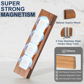 ENOKING 3-in-1 installation system supports fridge, smooth surfaces, or screw-mount.