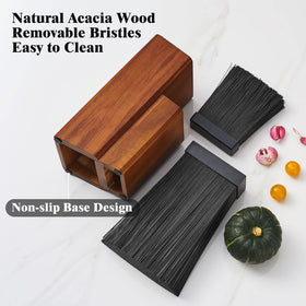 ENOKING knife block with multiple knife slots highlighting large-capacity organization.