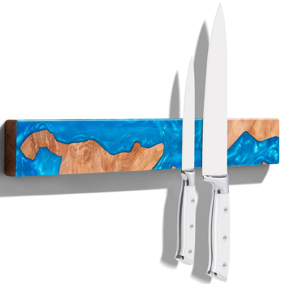ENOKING magnetic knife strip wall 16-inch keeps knives visible and accessible.